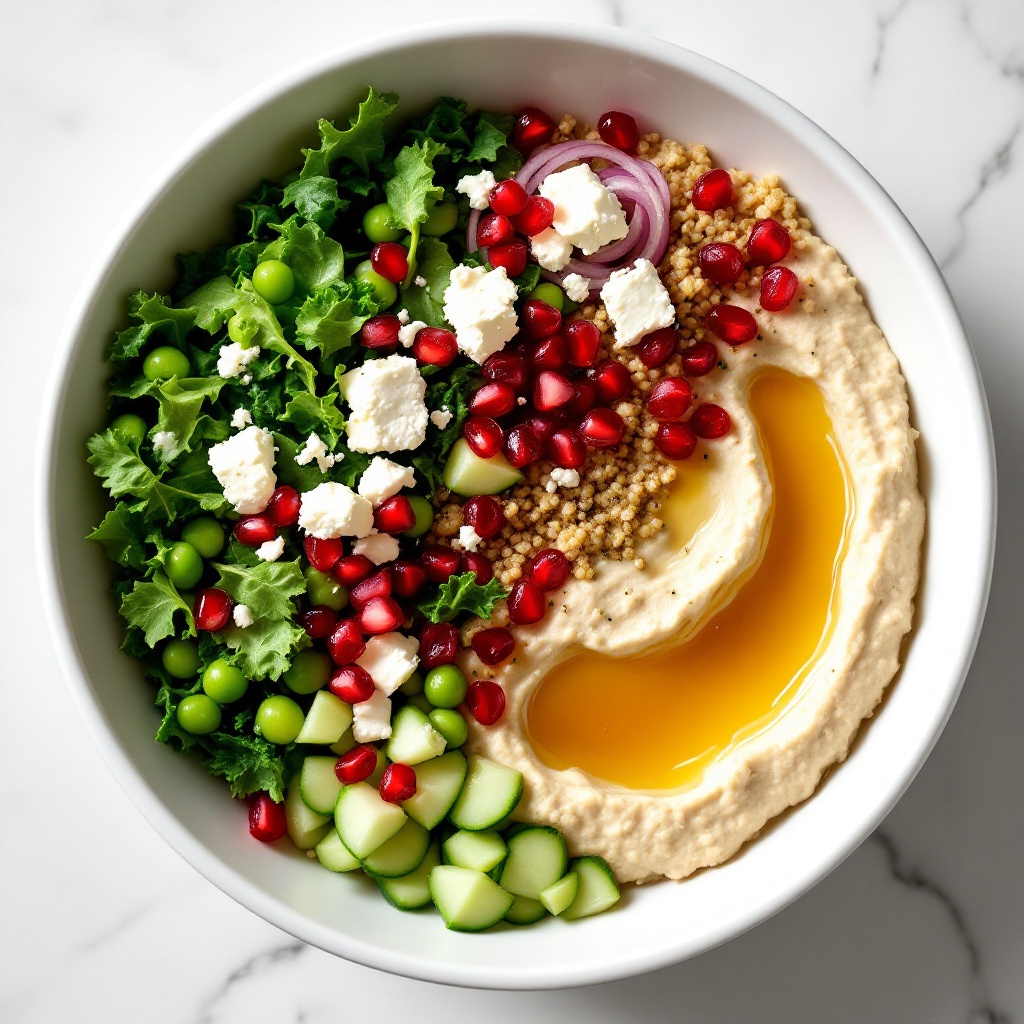Quinoa-Bowl mit scharfem Feta