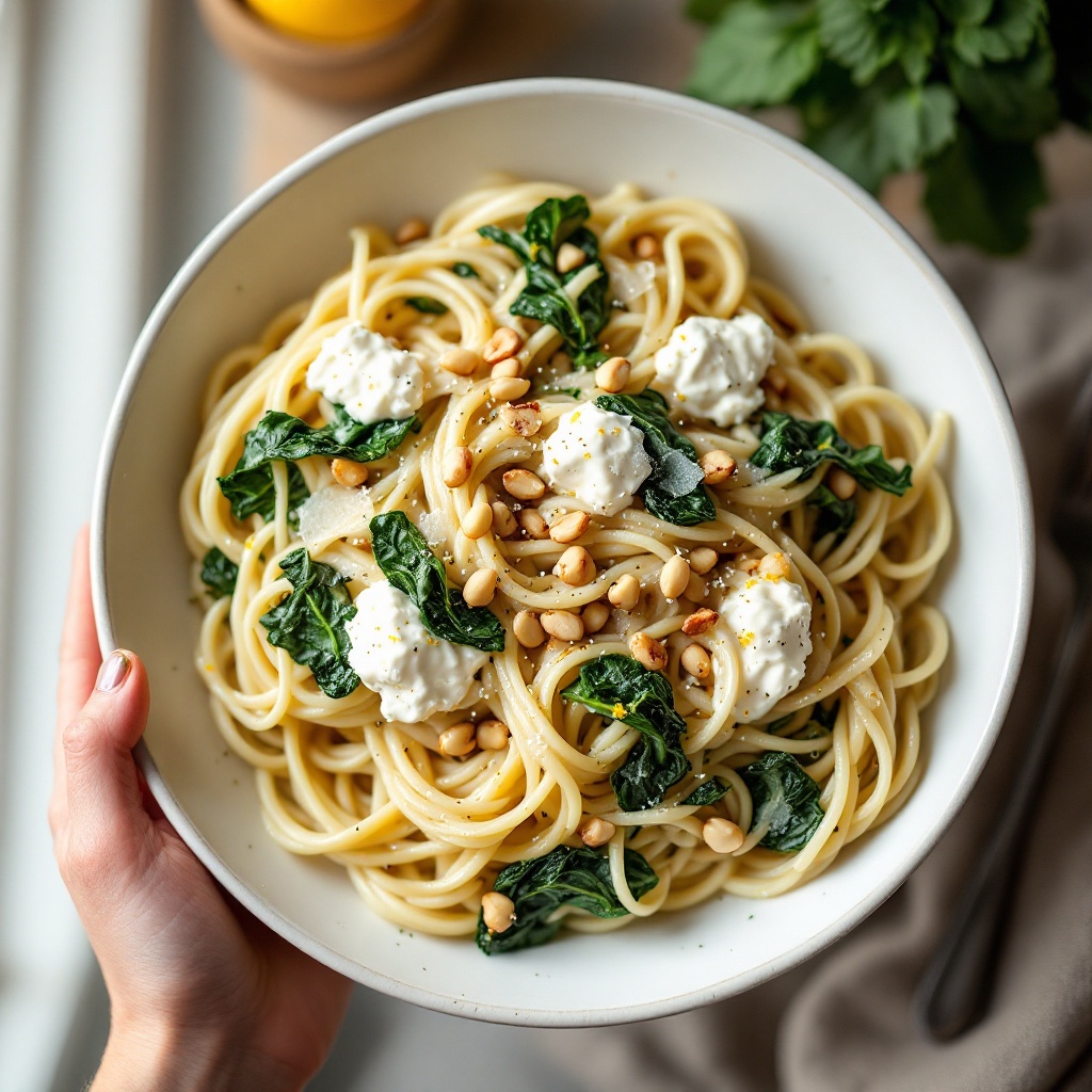 Spinat-Ricotta-Pasta
